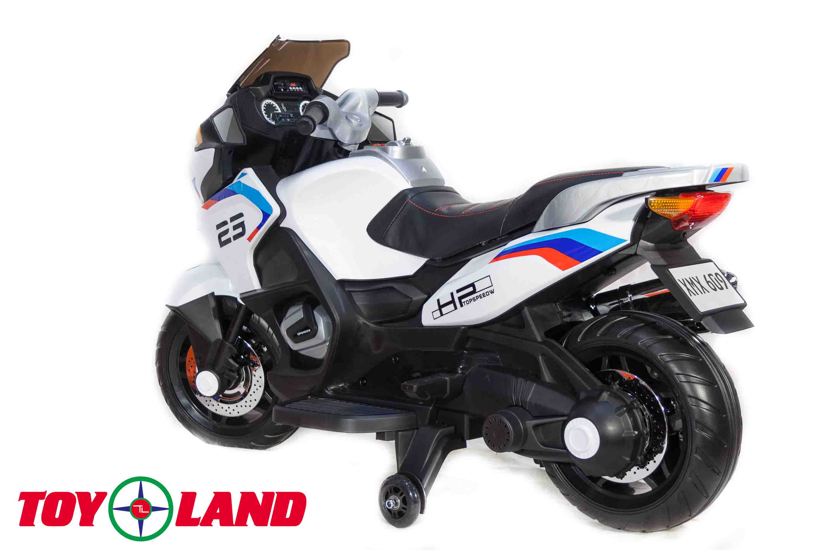 Мотоцикл Moto New ХМХ 609, белый, свет и звук  